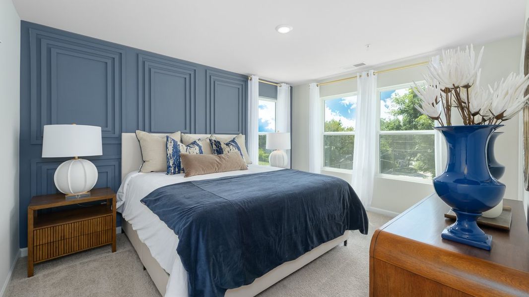 Furnished interior in a model home at Townes at Asbury in Atlanta (Image 19).
