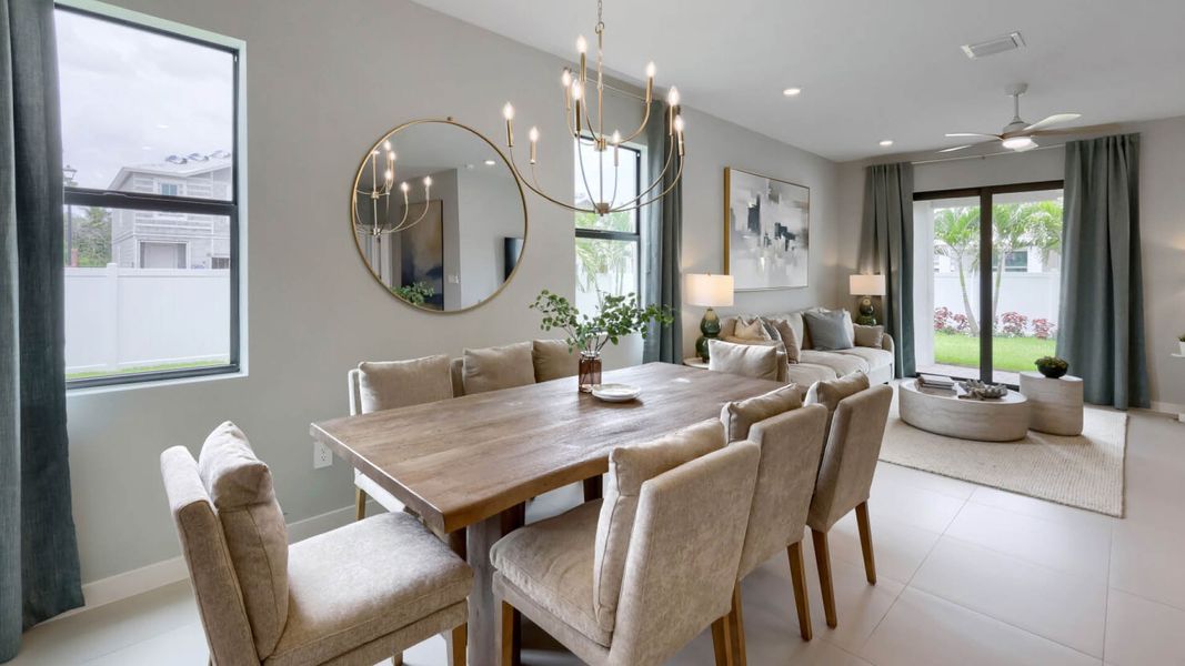 Furnished interior in a model home at Blossom Trail in Greenacres (Image 26). Furnished interior in a model home at Blossom Trail in Greenacres (Image 26).