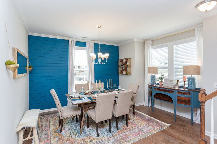 Furnished interior in a model home at Myers Point in Morrisville (Image 24). Furnished interior in a model home at Myers Point in Morrisville (Image 24).