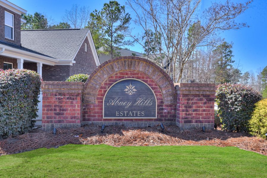 Neighborhood Entrance at Abney Hills Estates Neighborhood Entrance at Abney Hills Estates