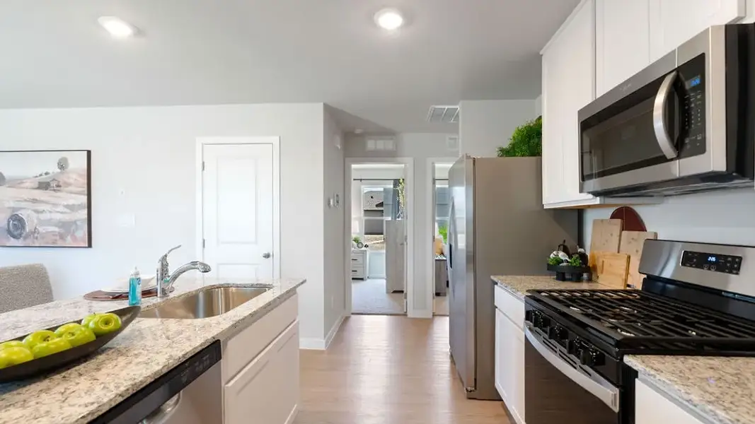 Furnished interior in a model home at Flagstop Crossing in Odem (Image 19).