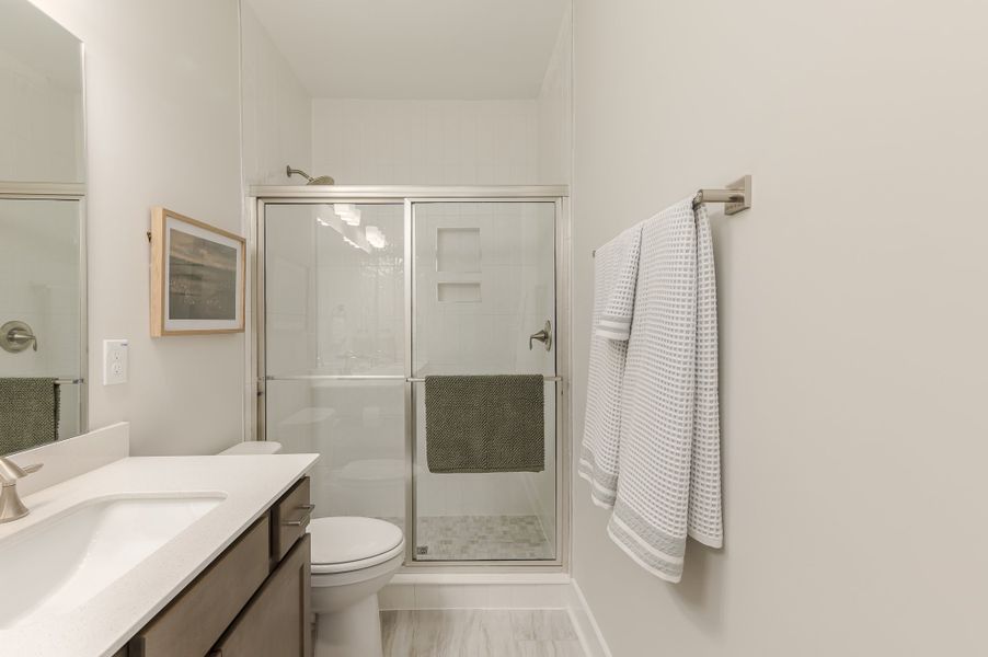 Furnished interior in a model home at Founder's Park in Summerville (Image 22).