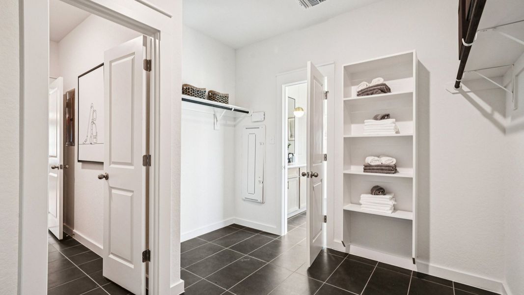 Owner's Closet with Door to Laundry