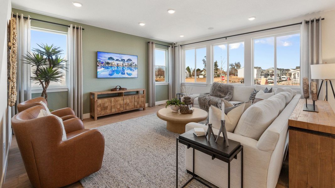 Furnished interior in a model home at Trevenna in Windsor (Image 6).