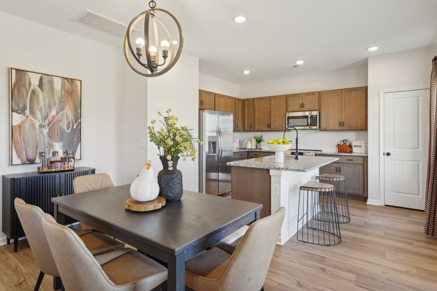 Furnished interior in a model home at Ridgewood in Shelbyville (Image 3).