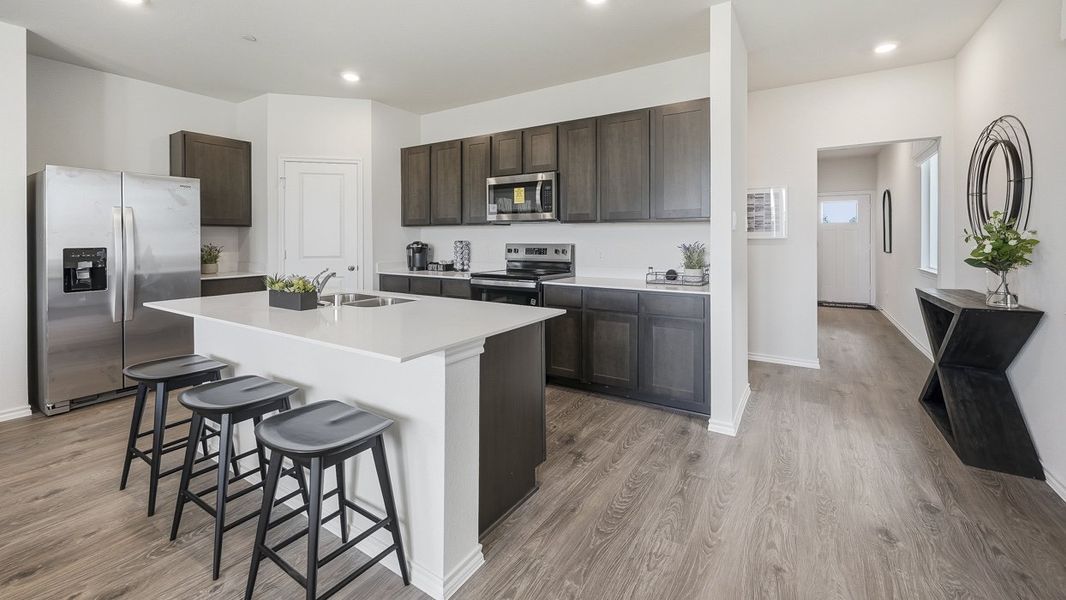 Furnished interior in a model home at Arbor Trails South in Princeton (Image 7).