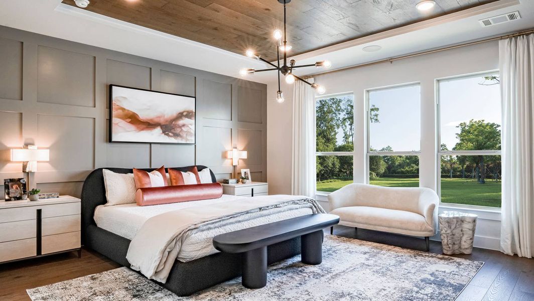 Furnished interior in a model home at Shady Valley Estates in Midlothian (Image 6).