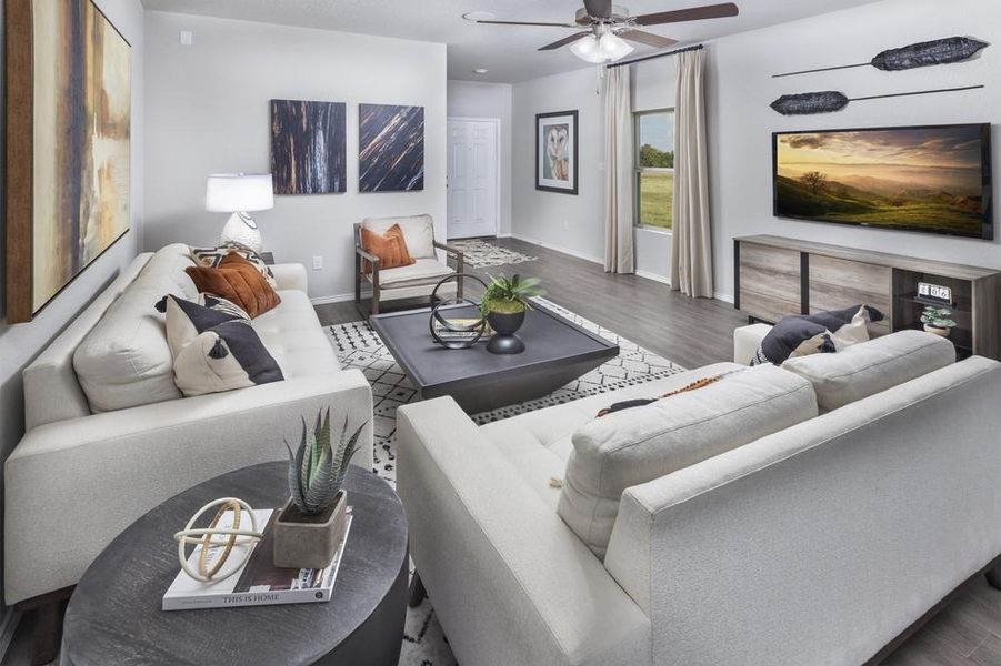 Applewhite Meadows Model Home Living Room