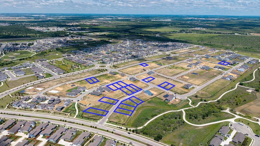 Aerial view of the Easton Park community in Austin, TX, showing layout and nearby surroundings (Image 13).