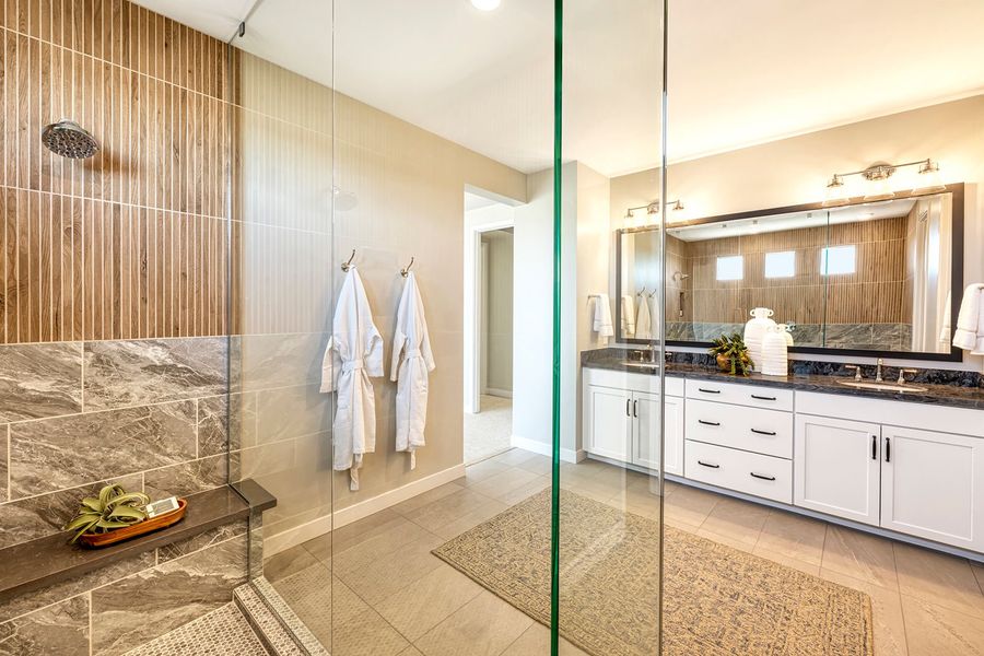 Furnished interior in a model home at Arietta at Soleo in Queen Creek (Image 30).