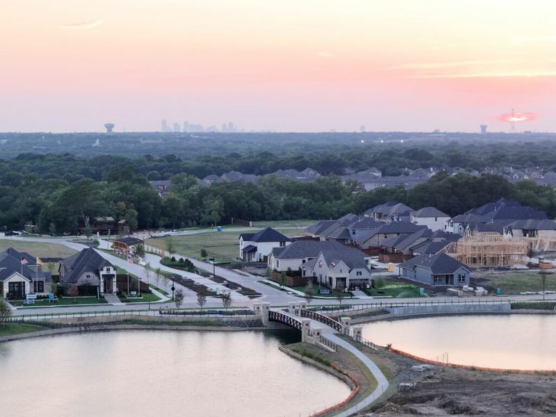 Aerial view of the Solterra Texas community in Mesquite, TX, showing layout and nearby surroundings (Image 18).