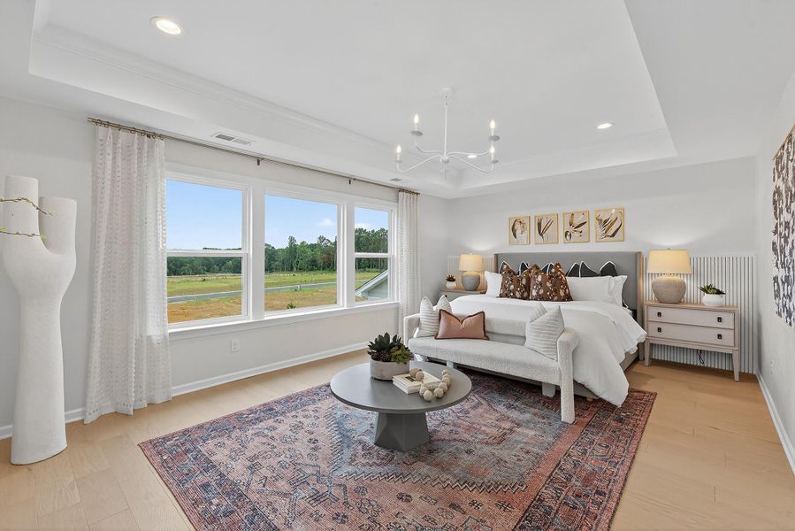 Furnished interior in a model home at Chastain in Ooltewah (Image 33).