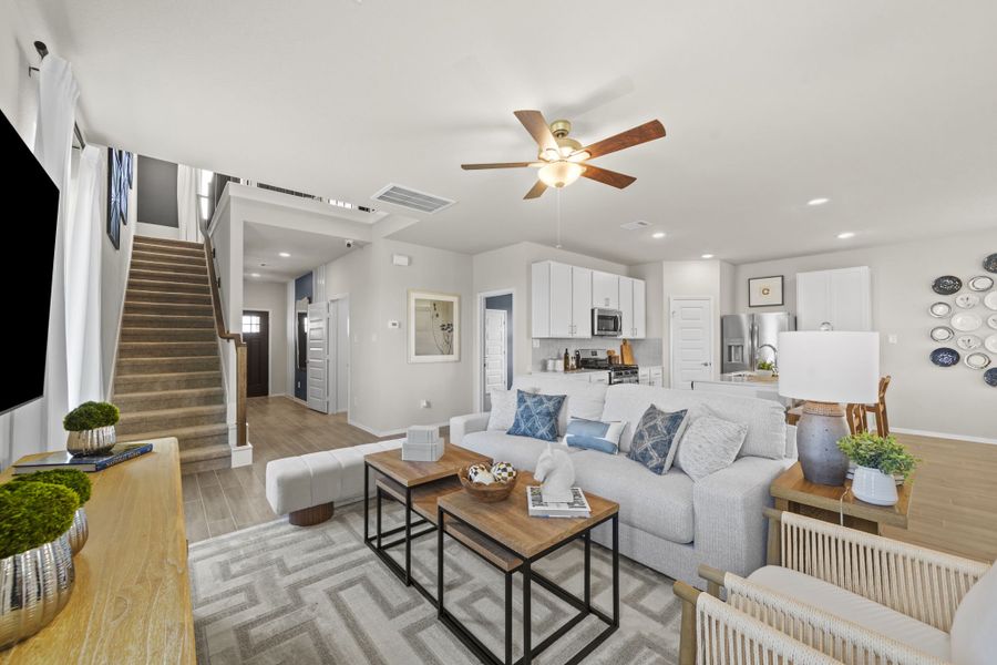 Furnished interior in a model home at Azalea in Pattison (Image 8). Furnished interior in a model home at Azalea in Pattison (Image 8).