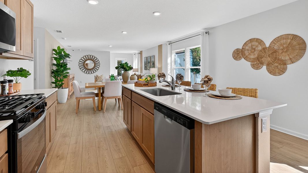 Furnished interior in a model home at Grand Reserve in Bunnell (Image 11).