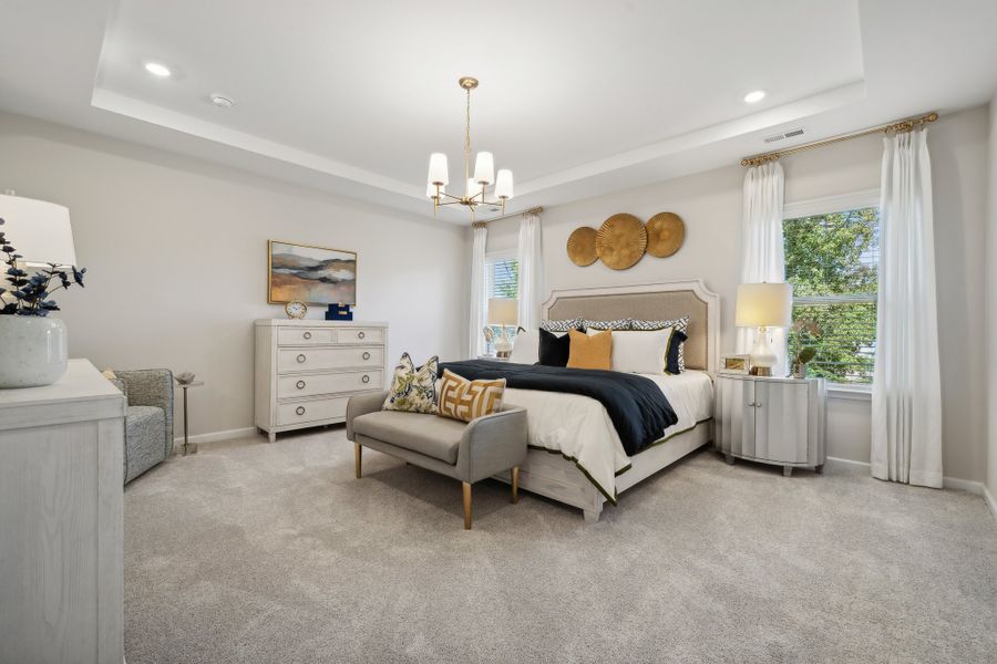 Furnished interior in a model home at Ridge at Creek Park in Denver (Image 4). Furnished interior in a model home at Ridge at Creek Park in Denver (Image 4).