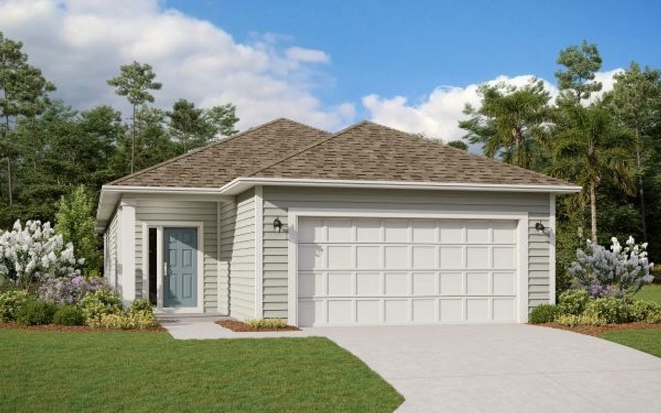 Front exterior of a home in the Grand Landings community, located in Palm Coast, FL (Image 11). Front exterior of a home in the Grand Landings community, located in Palm Coast, FL (Image 11).