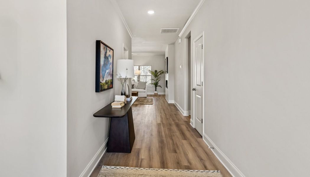Furnished interior in a model home at Chimney Oaks in Homer (Image 26). Furnished interior in a model home at Chimney Oaks in Homer (Image 26).