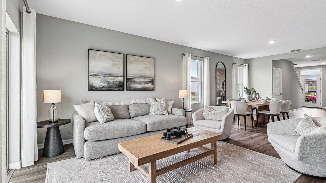 Furnished interior in a model home at Wynnstone in Davenport (Image 6).