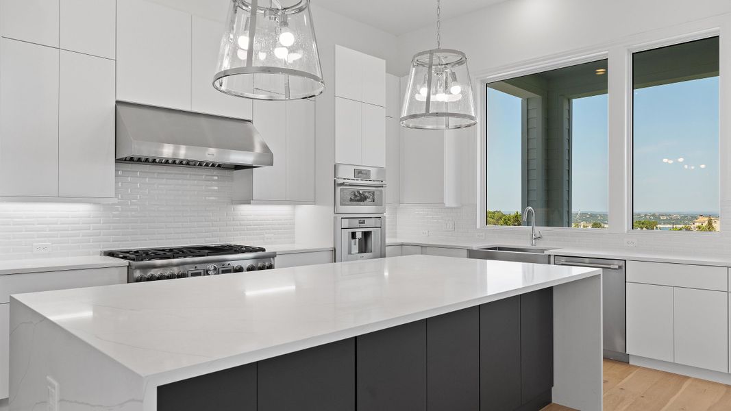 Furnished interior in a model home at The Park at Sunridge in Austin (Image 36).