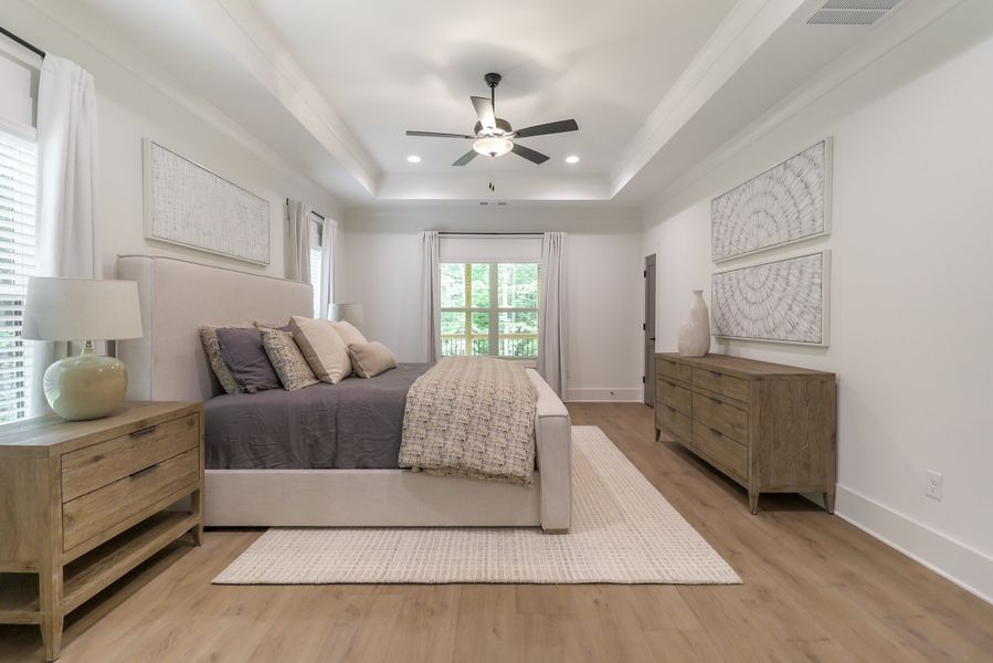 Furnished interior in a model home at St. Regis in Oxford (Image 18).