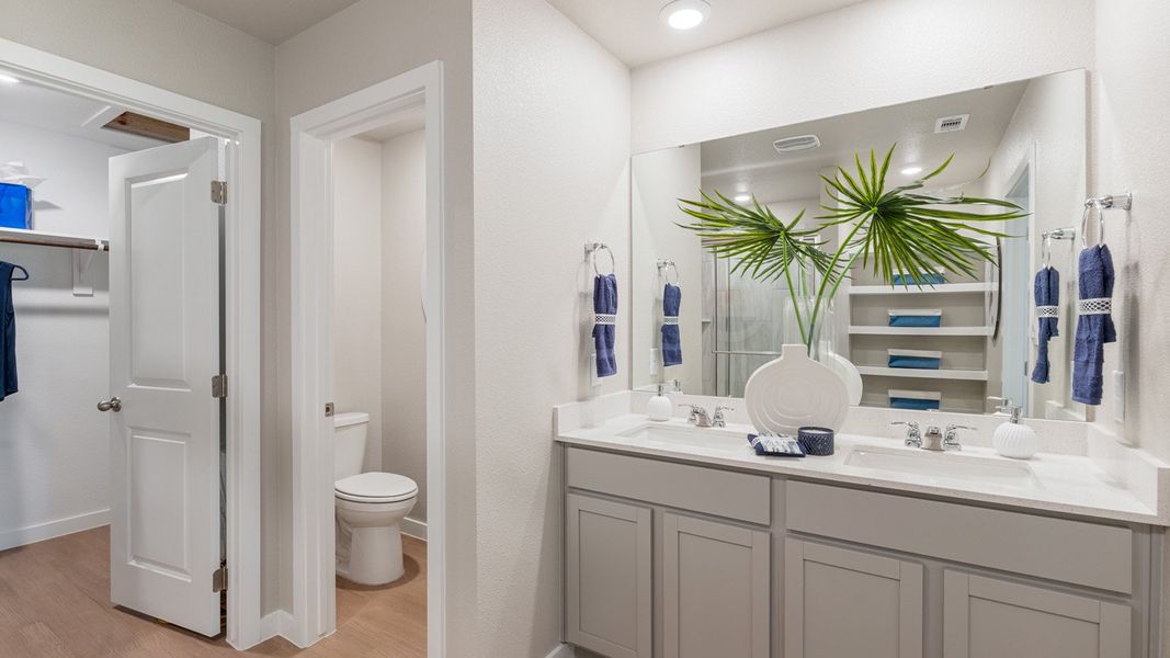 Furnished interior in a model home at Kokomo in Rockport (Image 20).