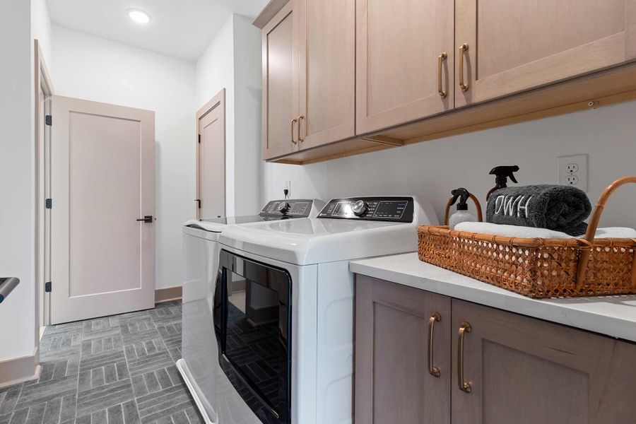 Furnished interior in a model home at Meadow Brook Farms in Cumming (Image 15).