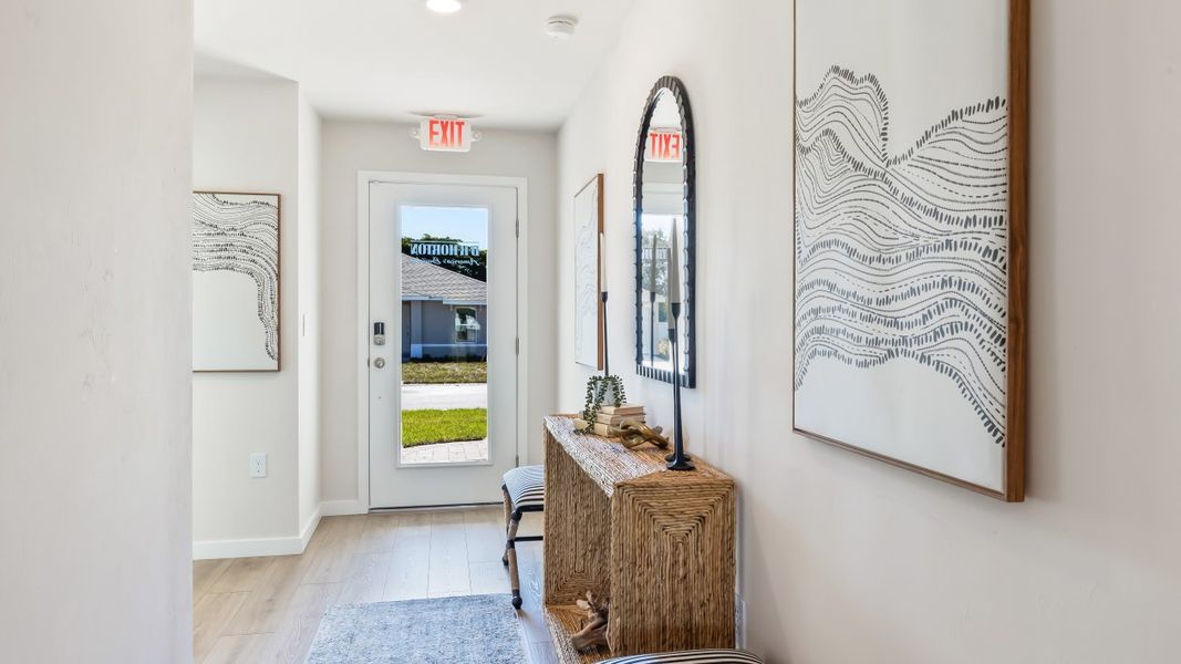 Furnished interior in a model home at Cape Coral Water & Sewer in Cape Coral (Image 16).