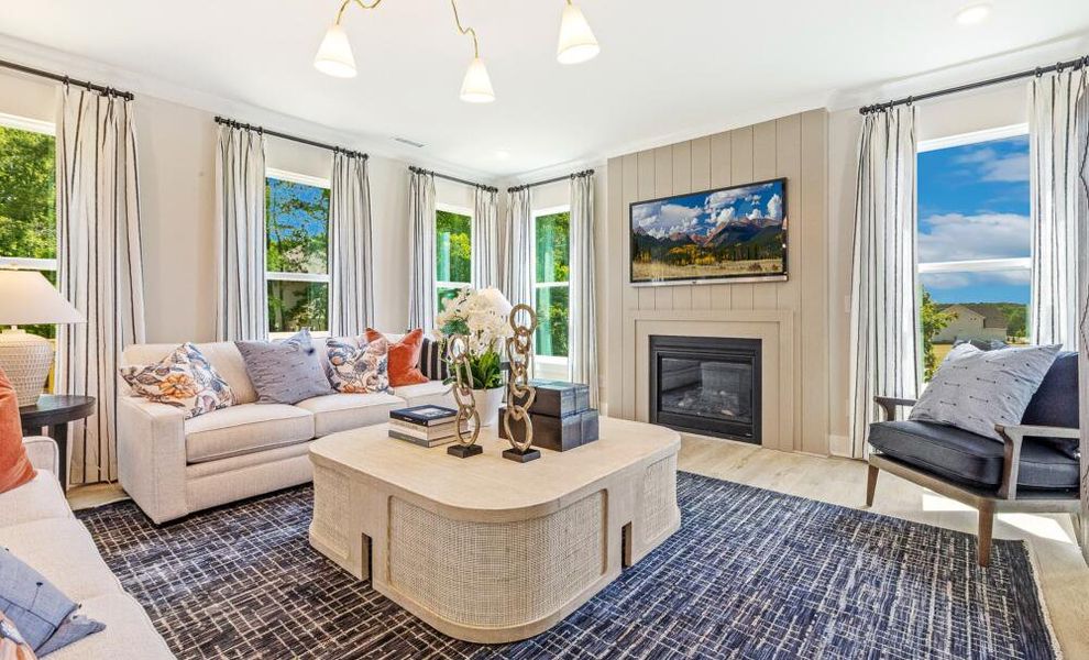 Furnished interior in a model home at Castlewood in Archer Lodge (Image 27). Furnished interior in a model home at Castlewood in Archer Lodge (Image 27).