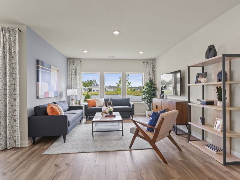 Furnished interior in a model home at Clear Pond - The Coastline Series in Myrtle Beach (Image 8).