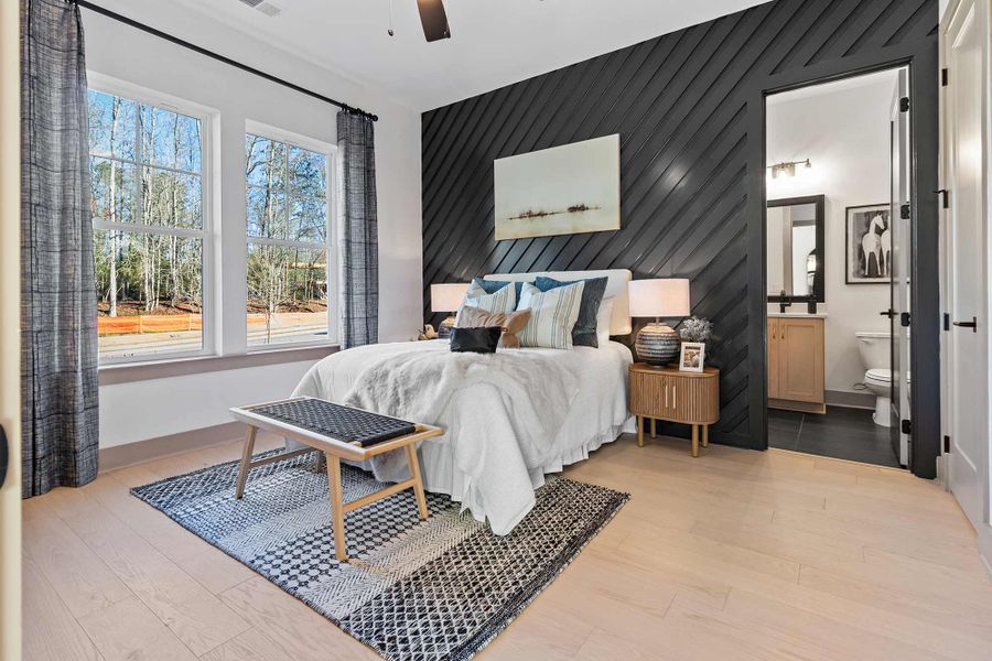 Furnished interior in a model home at Meadow Brook Farms in Cumming (Image 13).