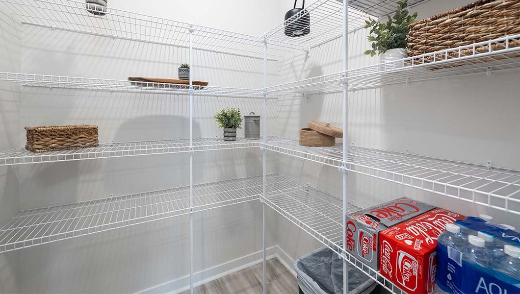 Furnished interior in a model home at Cardinal Creek in Charlotte (Image 39).