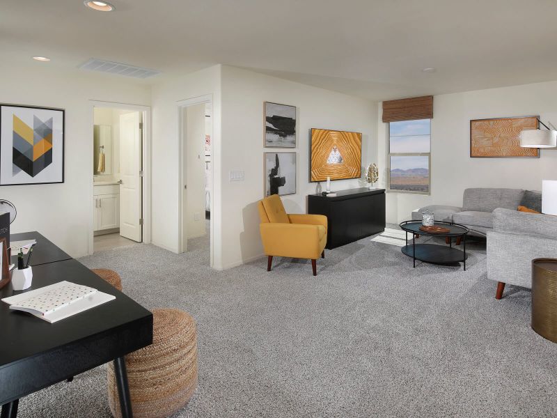 The 2380 floorplan modeled at Meadows at Rancho Marana in Marana, AZ.