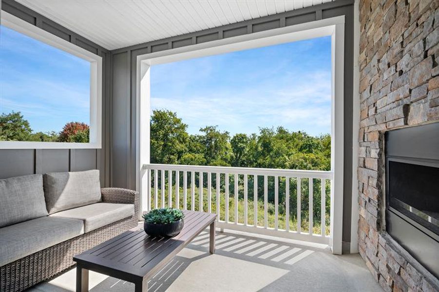 Furnished interior in a model home at Creek Water Townhomes in Indian Land (Image 5).