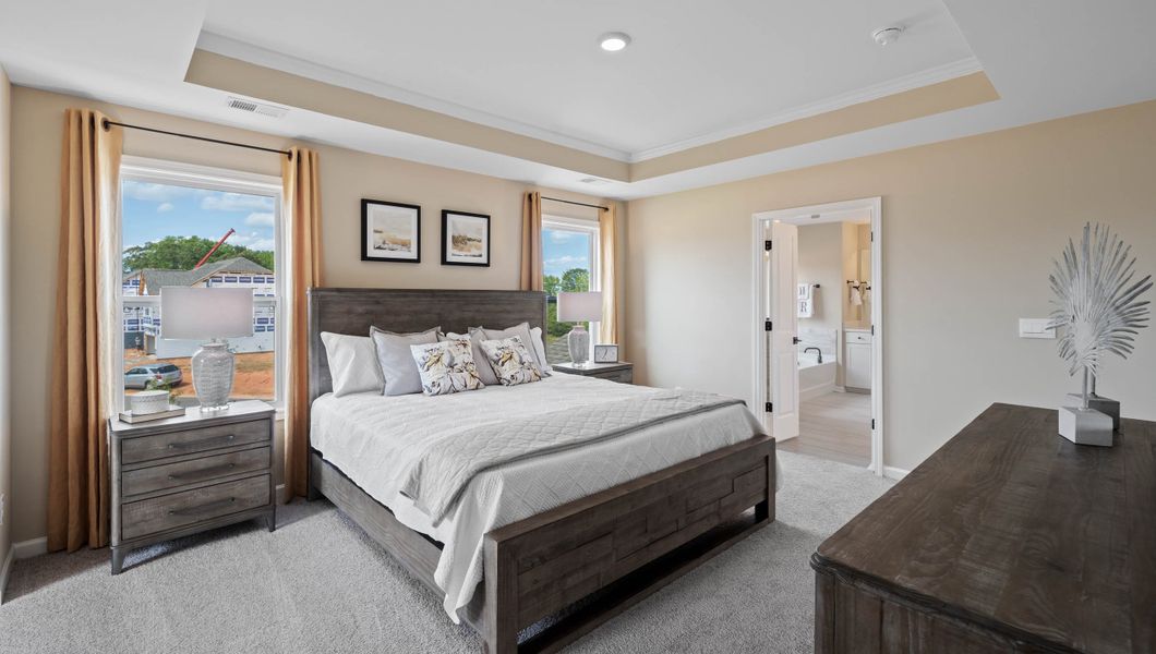 Furnished interior in a model home at Chumley Estates in Reidville (Image 35). Furnished interior in a model home at Chumley Estates in Reidville (Image 35).