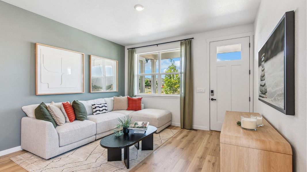 Furnished interior in a model home at Arcadia in Denver (Image 3). Furnished interior in a model home at Arcadia in Denver (Image 3).