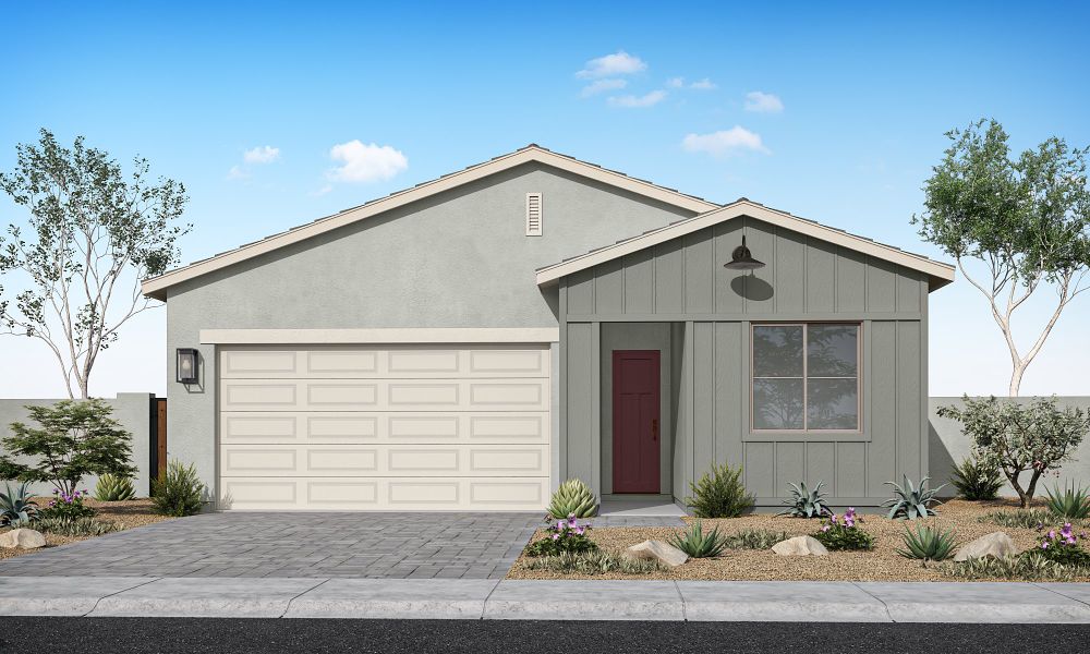 Front exterior of a home in the Lucent at Terraza community, located in San Tan Valley, AZ (Image 3).