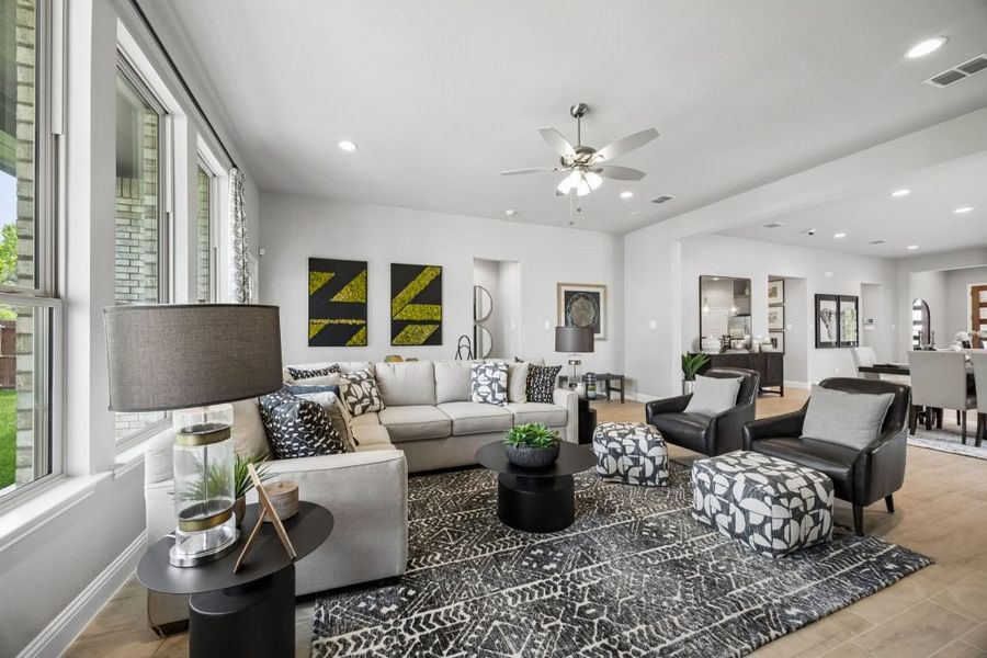 Furnished interior in a model home at Mercer Meadows in Royse City (Image 25).