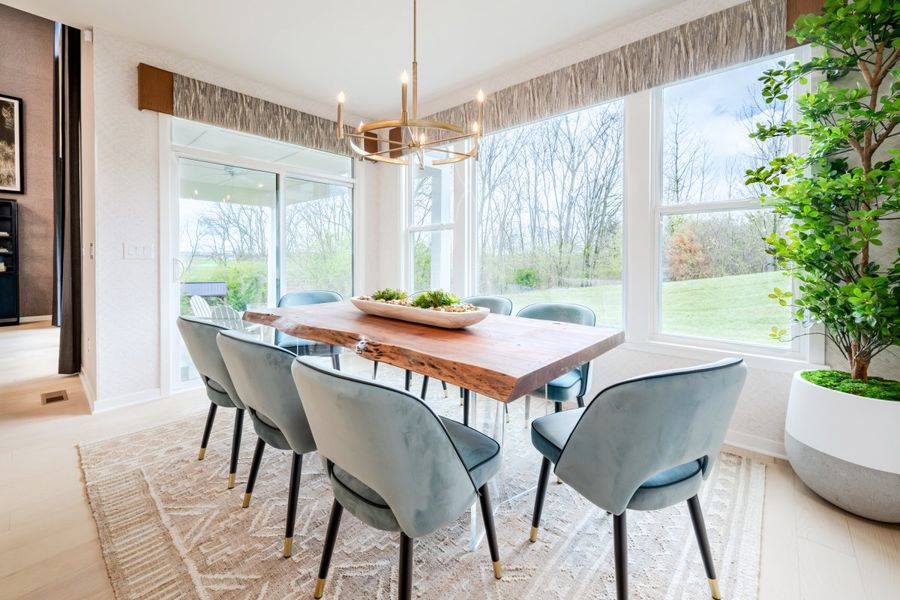 Furnished interior in a model home at Governor’s Preserve in Canton (Image 34).