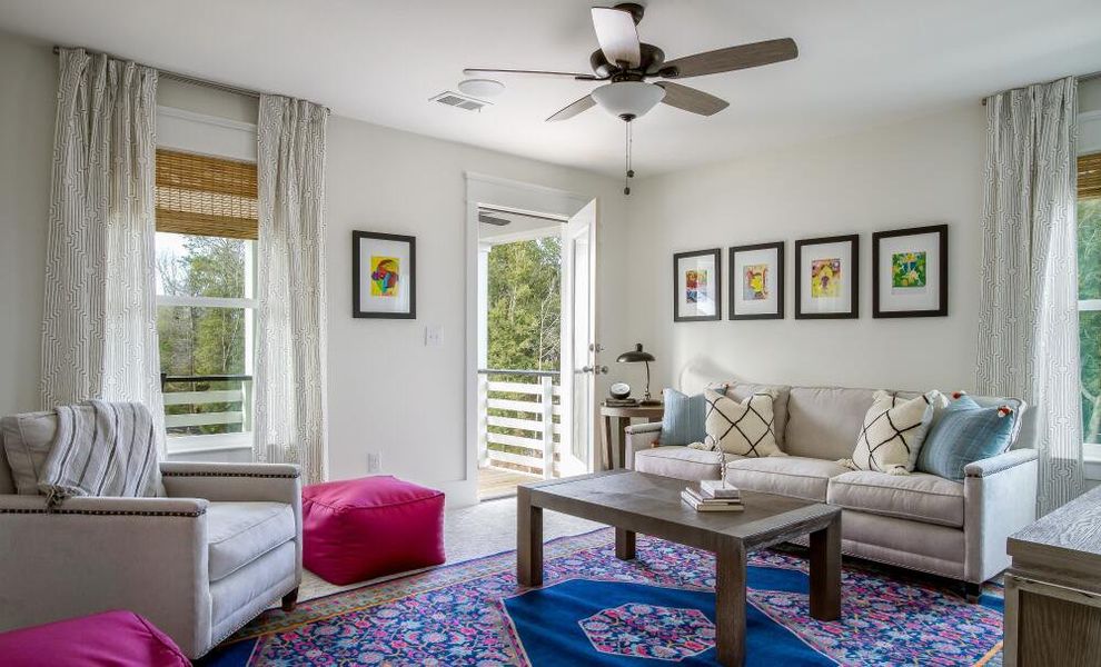 Furnished interior in a model home at Colleton Park in Aiken (Image 35).