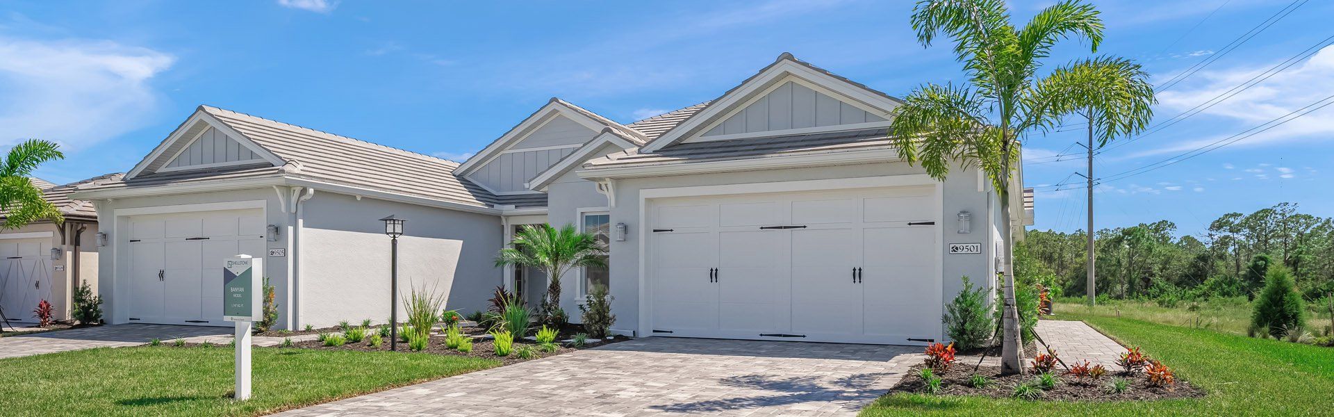 Front exterior of a home in the Shellstone at Waterside community, located in Sarasota, FL (Image 16).
