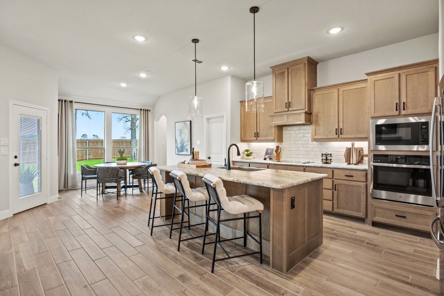 Furnished interior in a model home at Mockingbird Hills - Signature Series in Joshua (Image 17).