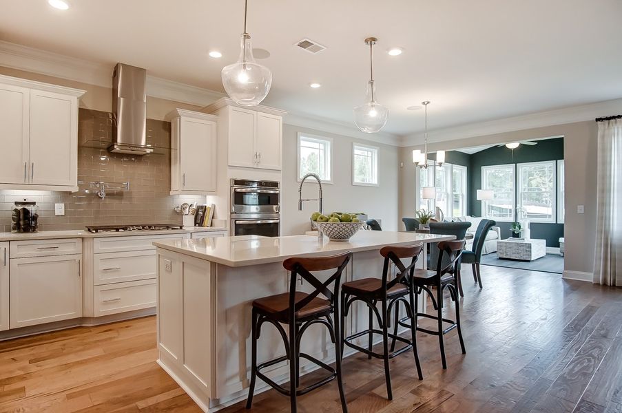 Furnished interior in a model home at Woodleigh Park at Lake Carolina in Columbia (Image 10).