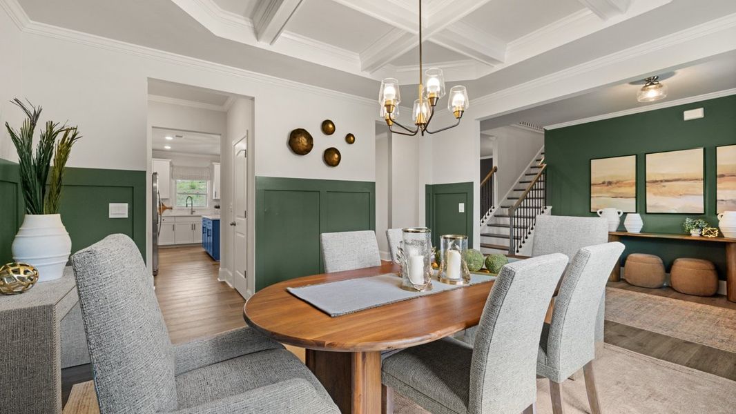 Furnished interior in a model home at Hamptons at Riverwood East in Dallas (Image 10).