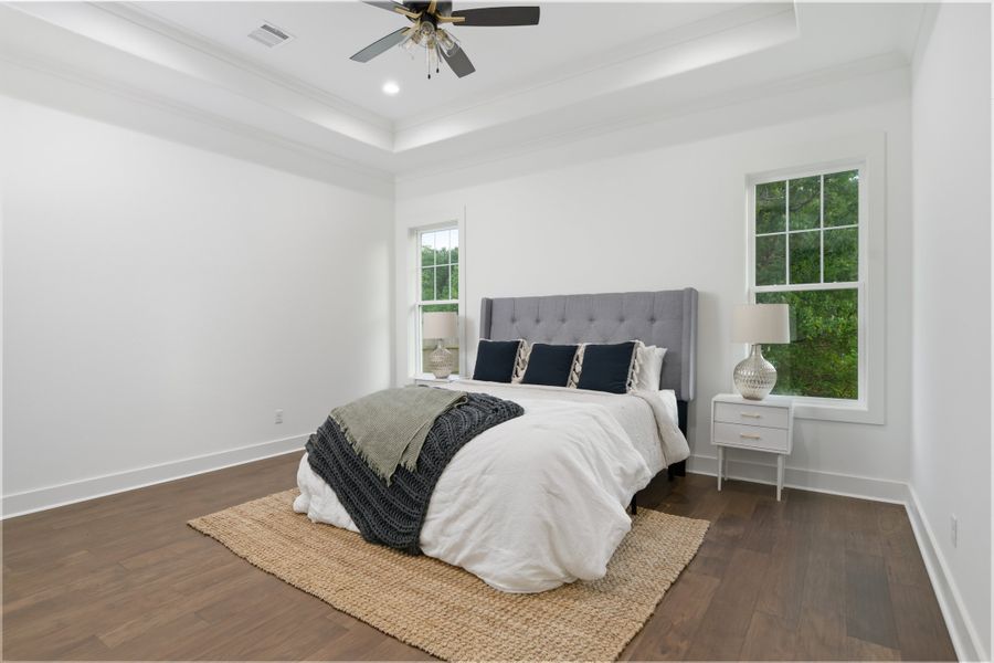 Furnished interior in a model home at Pebble Creek in College Station (Image 22). Furnished interior in a model home at Pebble Creek in College Station (Image 22).