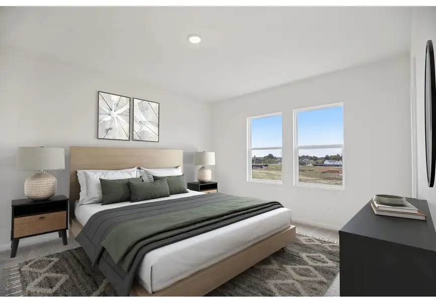 Furnished interior in a model home at Cottonwood Creek in San Marcos (Image 5).