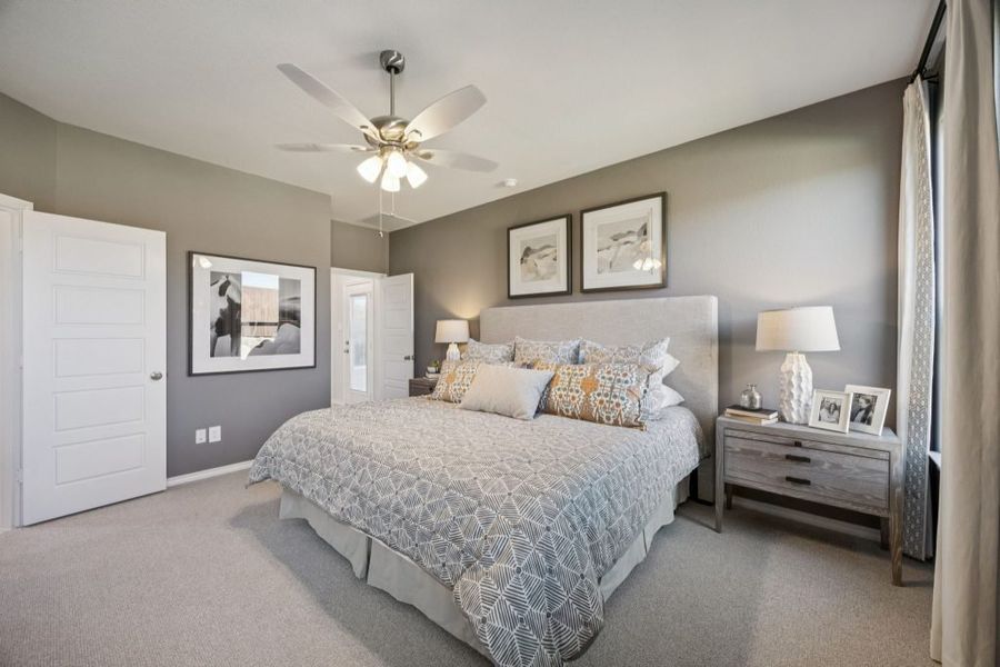 Furnished interior in a model home at Belmont in Aubrey (Image 16).