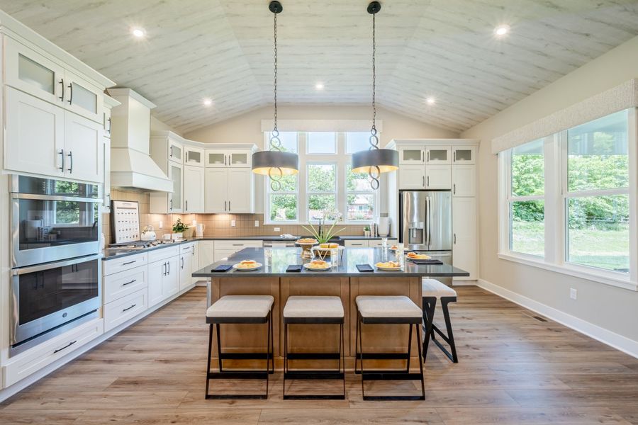 Furnished interior in a model home at Hidden Fields in Hoschton (Image 23).