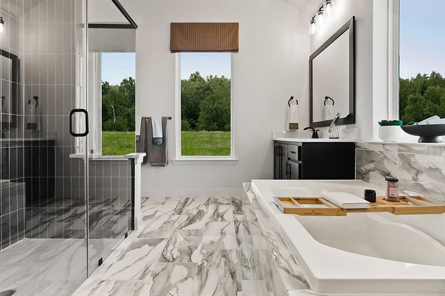 Furnished interior in a model home at La Terra at Uptown Celina in Celina (Image 9).