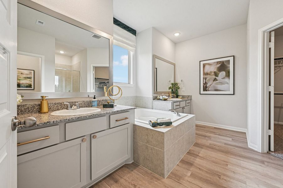 Barton Place Model Home - Madison - Primary Bathroom Barton Place Model Home - Madison - Primary Bathroom