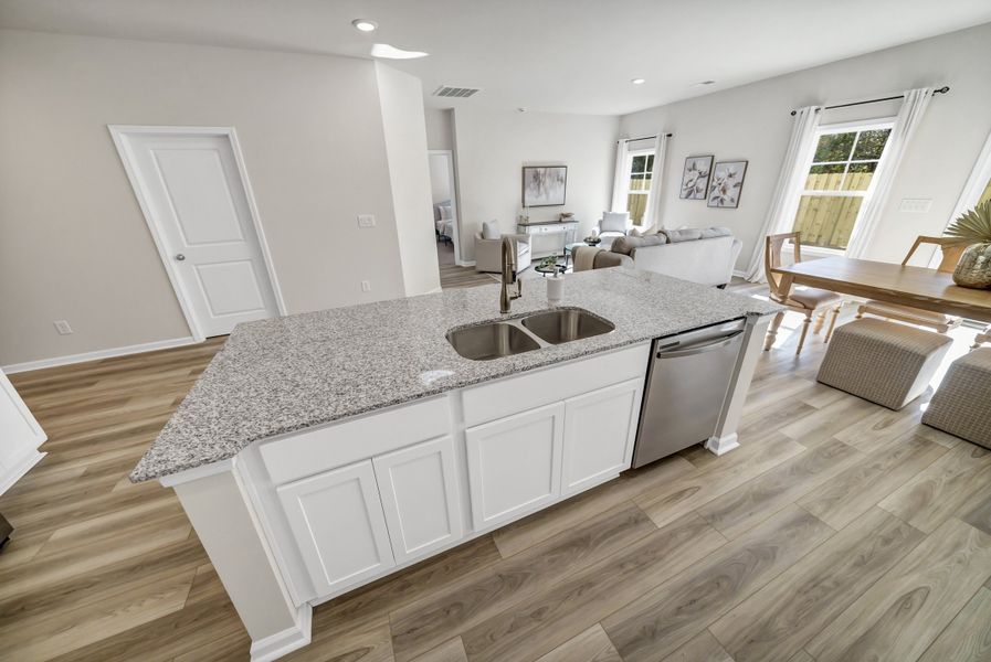 Furnished interior in a model home at Portrait Hills in Aiken (Image 37).